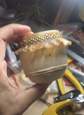 醒狮鼓摆件佛山舞狮头桌面装饰品非遗工艺品中国特色礼物送老外