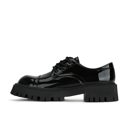 Музей в английском стиле на платформе, обувь для кожаной обуви, лоферы, в британском стиле