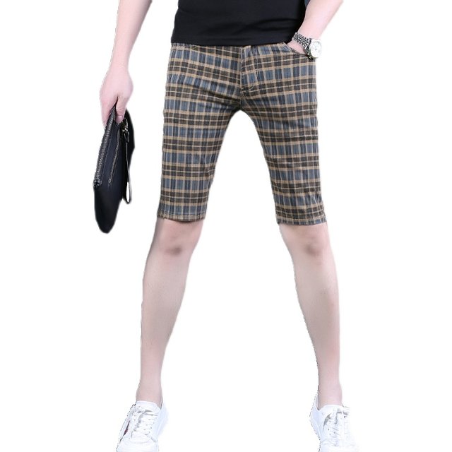Summer men's shorts men's casual slim fit pants
