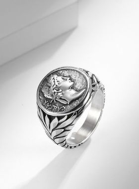 欧美罗马风潮流人像戒指