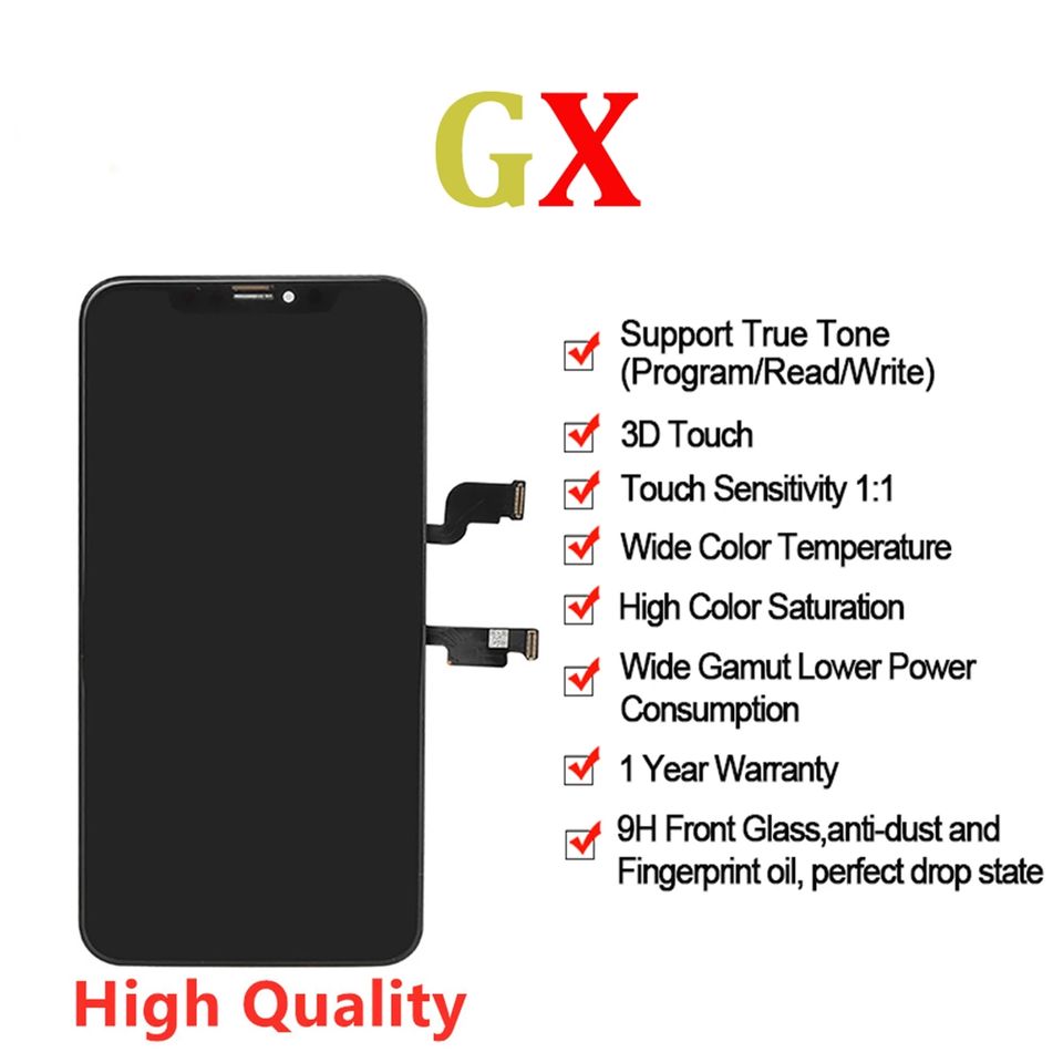 适用于苹果GX 瑞桔 X XS MAX XR 11 12 13 PRO MAX mini 屏幕总成 - 图1