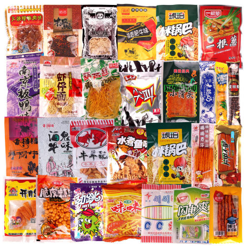708090后童年经典怀旧零食小卖部小吃休闲辣条膨化食品大礼包女生 - 图1