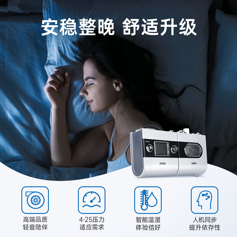 瑞思迈S9 Auto25 尊享医用全自动呼吸机家用无创睡眠止鼾器呼吸器 - 图1