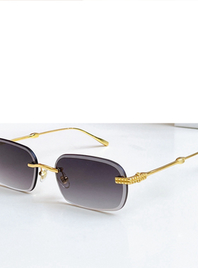 金属椭圆小脸遮阳太阳镜男女通用