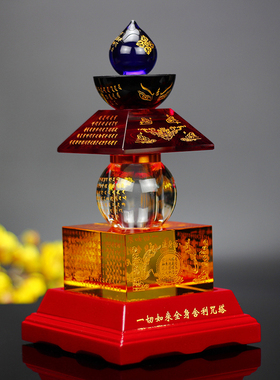 洛馨缘水晶舍利塔密封大号