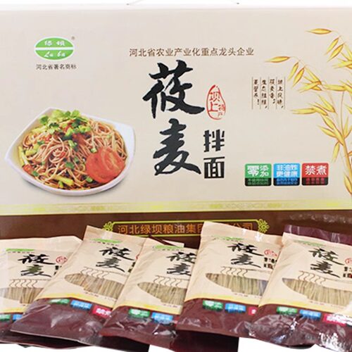 绿坝莜面速食面张家口特产凉拌免煮低脂莜麦方便面条粗粮泡面20袋 - 图3