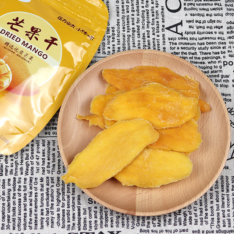 立高小休一下休闲120g袋装芒果干 立高食品芒果干