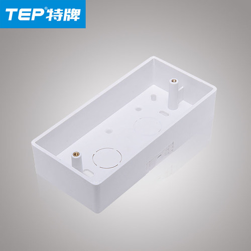 接线盒明装底盒线盒118型通用开关插座明线盒明装明盒 三位中盒 - 图2