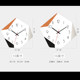 Stylish and simple special-shaped art clock without punching holes