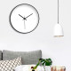 Wall clock Nordic white creative silent quartz bedroom