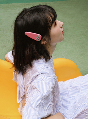 Tagi.拼钻侧边刘海发夹鸭嘴夹