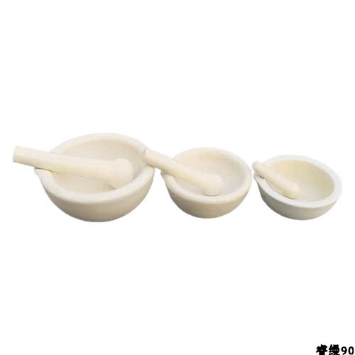 加厚陶瓷研钵乳钵捣药碗研磨碗捣药棒药钵家用捣药罐研钵捣碎包邮 - 图3