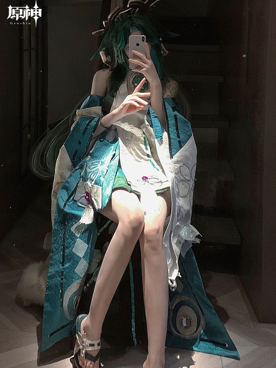 原神C服女版八重神子cos同人图八重魈子cos服装女魈动漫cosplay-图2