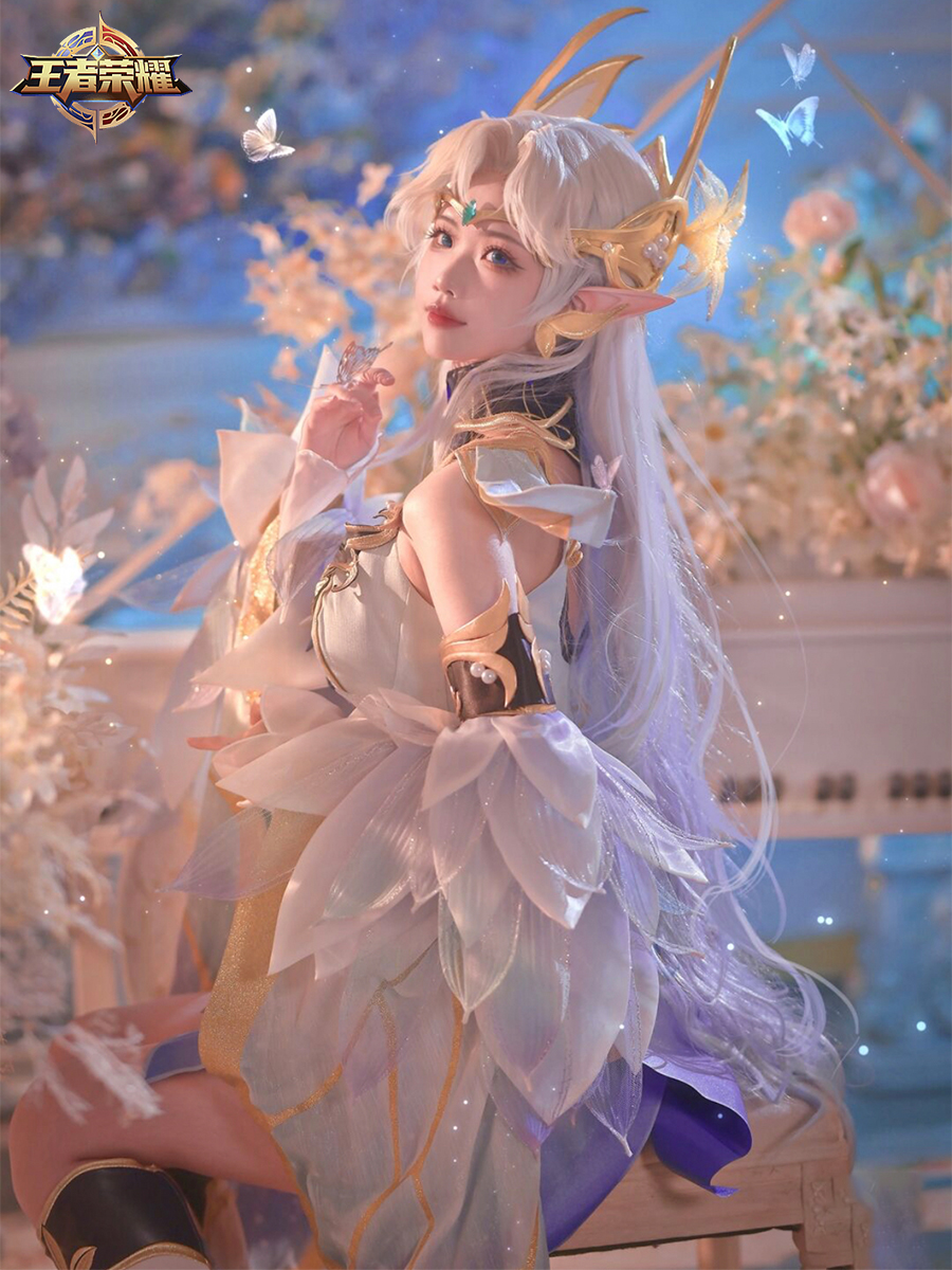 王者荣耀cos服貂蝉cos服仲夏夜之梦金色仲夏夜cosplay服装女现货-图3