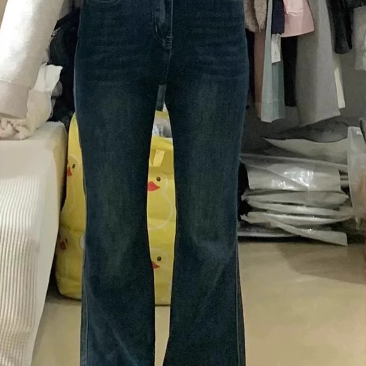 复古微喇叭牛仔裤女春季新款大码胖mm高腰弹力显瘦梨形身材马蹄裤,淘宝优惠券,粉丝福利购,淘宝优惠卷