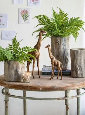 树脂长颈鹿摆件欧式桌面