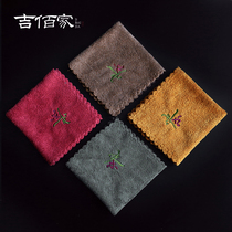 Raising pot tea cloth tea towels handmade embroidered cloth art Absorbent Thickened Cotton Numb Zen-style tea mat table Bed with no hair