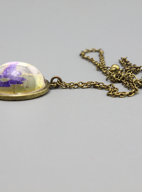 Y复古vintage镜面中古项链毛衣链孤品