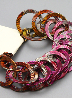 M复古vintage变色龙时尚造型夸张手镯手链孤品