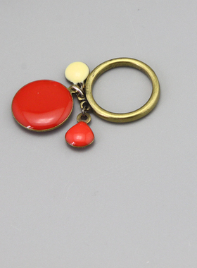 AQ复古vintage设计师款 双指摩登造型夸张双指戒指指环孤品