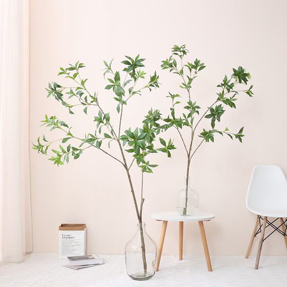 Nordic style simulated horse drunken tree leaves home decoration