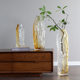 Simple glass vase floor-standing large straight flower ornaments