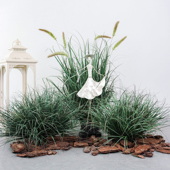 Simulated green plant haystack plant grass cluster decorative ornaments