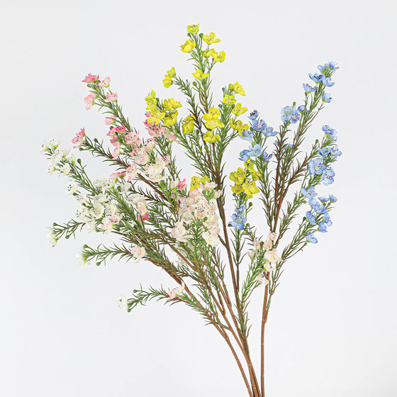 Simulated single-branch wintersweet and sage flower arrangement decoration