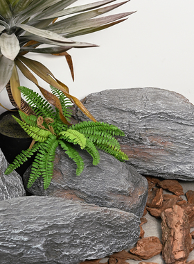 PU仿真石头绿植造景橱窗景观石