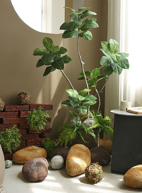 仿真石头景观布置泡沫石装饰摆件