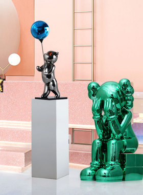 简约风创意卡通人物儿童房隔断柜