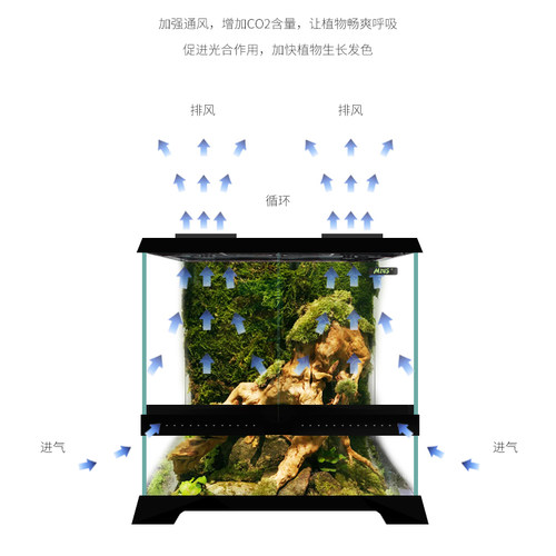 MIUS雨林缸风扇包邮 妙思风扇 生态排风 通风换气 开关版本 - 图0