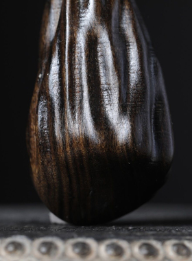 天然黑油老料沉水奇楠沉香项链木雕随型雕刻挂牌吊坠挂件