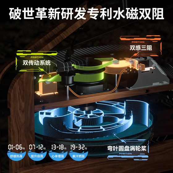 Hyde rowing machine hydromagnetic dual resistance intelligent
