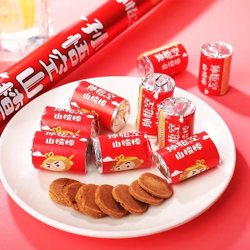 雾岭山孙悟空山楂棒开胃小吃金箍棒山楂片球卷零食儿童玩具