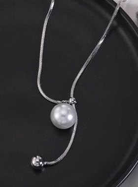 珍珠流苏优雅简约气质冷淡风颈链