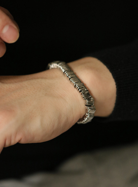 蒙客男士潮扭曲复古手链