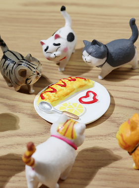 立体公仔猫咪摆件奶油胶手机壳
