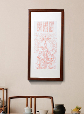 云澜摆件三清祖师朱砂