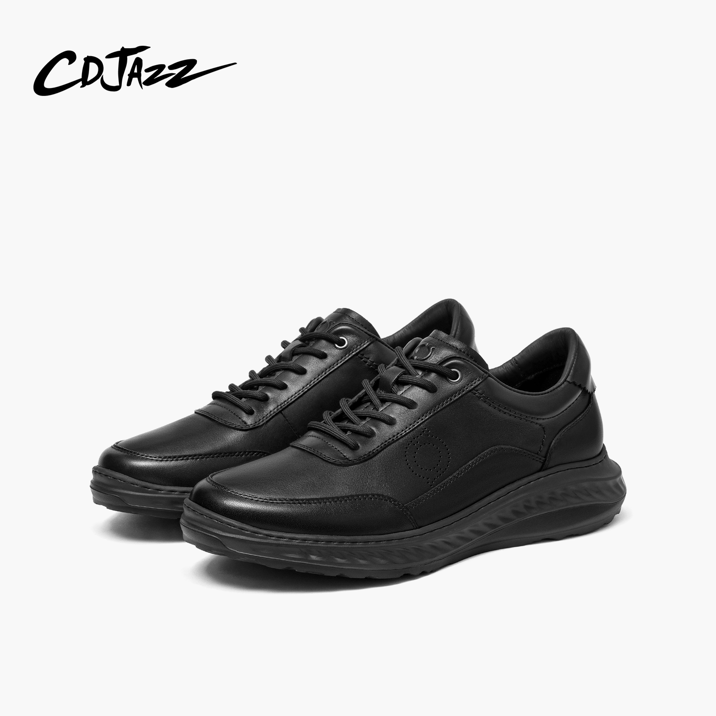 【断码捡漏】CDJAZZ卡地爵士男鞋真皮透气休闲鞋增高运动跑步鞋男 - 图3
