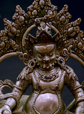 艺术风尼泊尔雕花藏巴拉黄财神