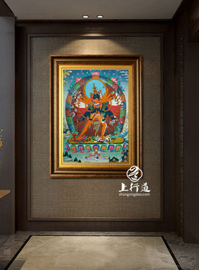 时轮金刚护法像彩绘装饰画挂画