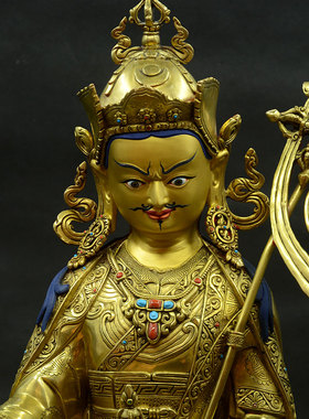 密宗莲花生大士尼泊尔手工佛像