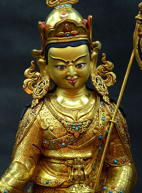 手工莲花生大士尼泊尔密宗佛像