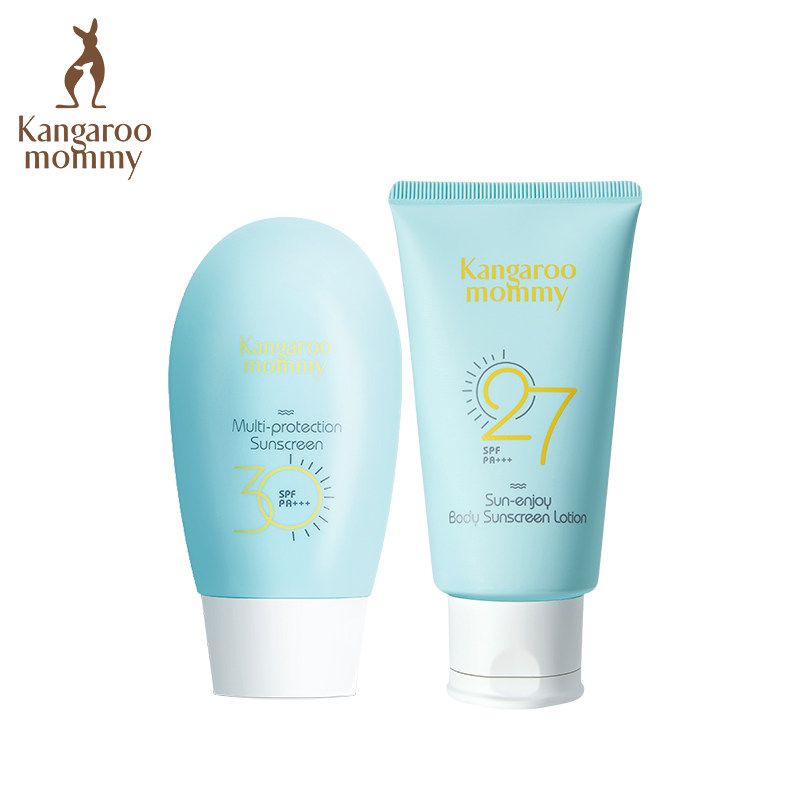 袋鼠妈妈孕妇防晒霜乳天然隔离防晒 袋鼠妈妈燕恩防晒/隔离