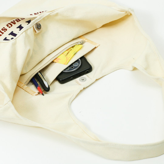 秋冬新款背心帆布托特女包袋拉链加内袋ins韩版学生单肩帆布包