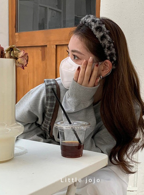 【呼呼严选专享】毛毛卷~显发量！豹纹发箍女头箍洗脸简约韩国