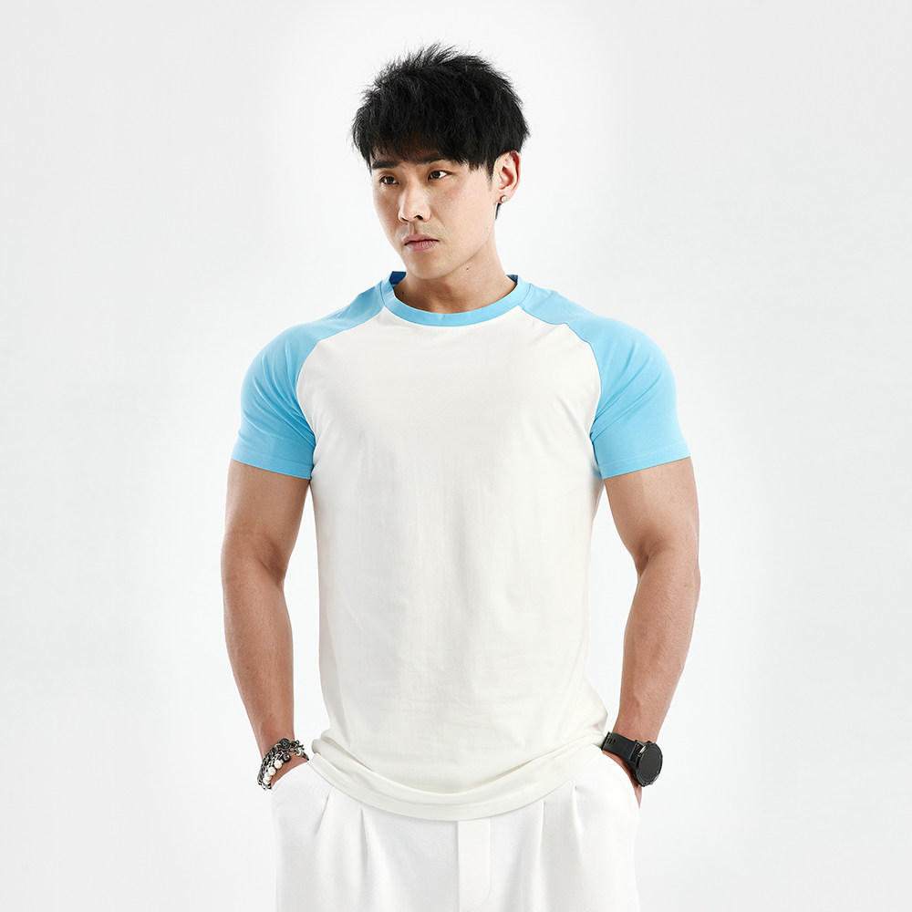 GYMDOG潮牌拼色短袖T恤男夏季休闲运动训练透气半袖紧身健身衣服,淘宝优惠券,粉丝福利购,淘宝优惠卷