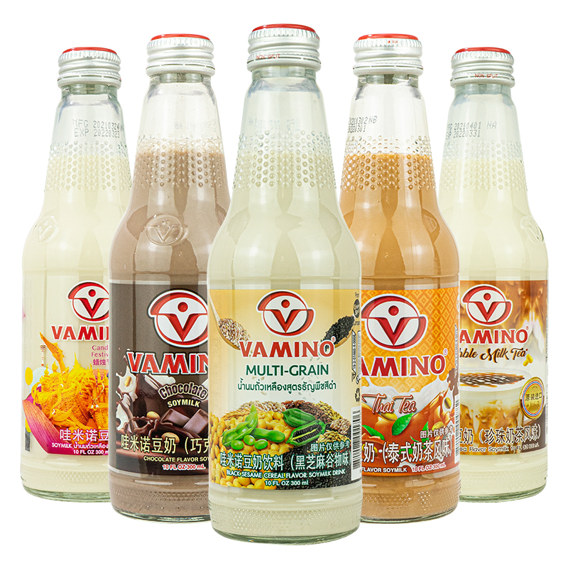 泰国Vamino哇米诺豆奶原味300ml*24瓶整箱植物奶早餐饮品谷物饮料 - 图3