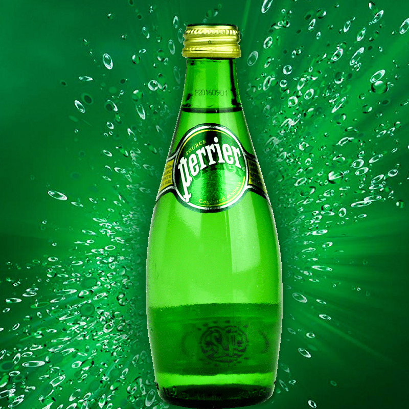 法国进口Perrier巴黎水苏打水原味柠檬青柠味330ml12瓶气泡水饮料 - 图1